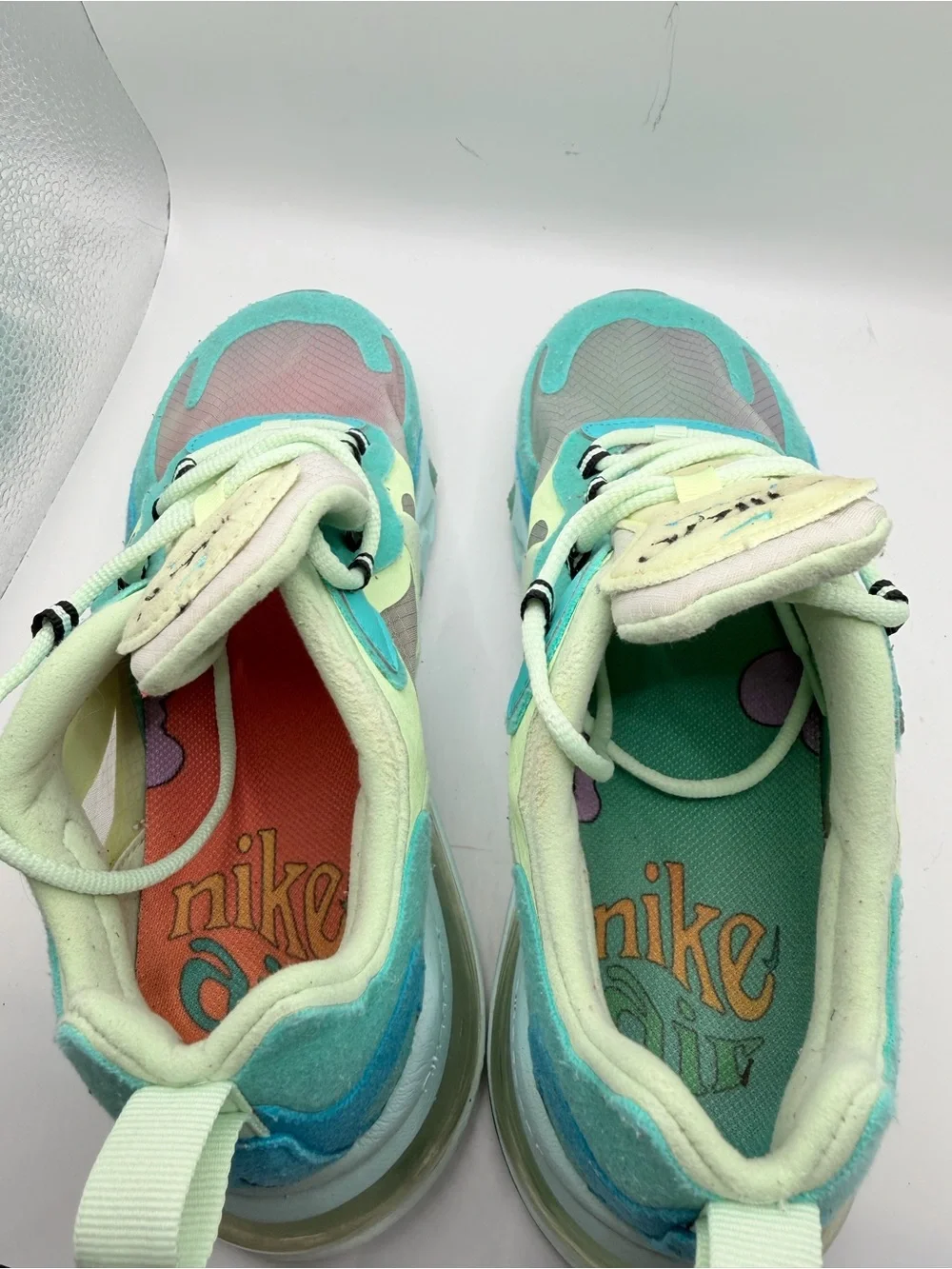 Nike Women's Pastel Teal & Mint Layered Sneakers
